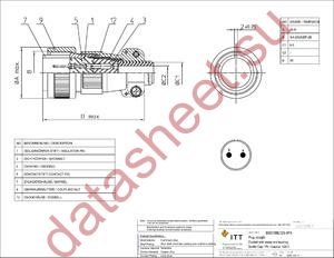 MS3106E12S-3PX datasheet  