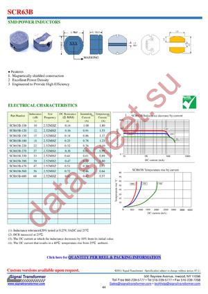 SCR63B-390 datasheet  