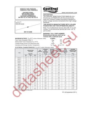 P6KE15A TR datasheet  