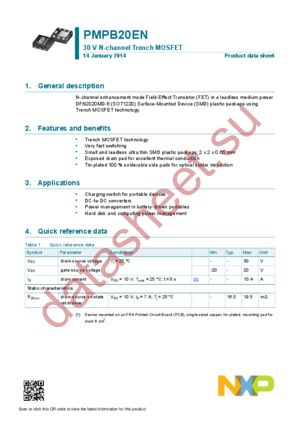 PMPB20ENZ datasheet  