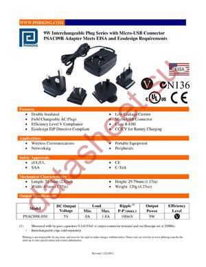 PSAC09R-050-R-CN5 datasheet  