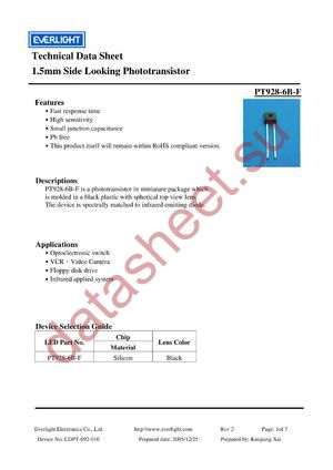 PT928-6B-F datasheet  