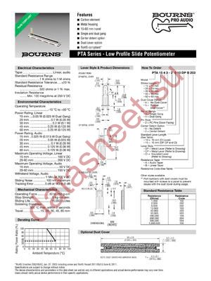PTA4543-2015CPB104 datasheet  