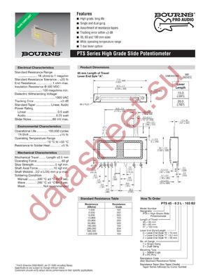 PTS01-11L-103A2 datasheet  