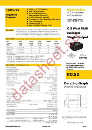 R0.5Z-0512/HP datasheet  