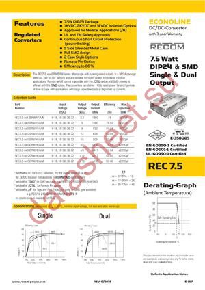 REC7.5-1212DRW/H1/A/M datasheet  