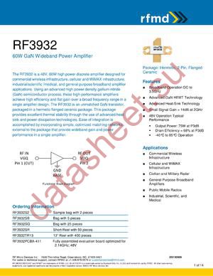 RF3932PCBA-411 datasheet  