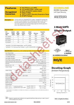 RO-3.305S/E datasheet  