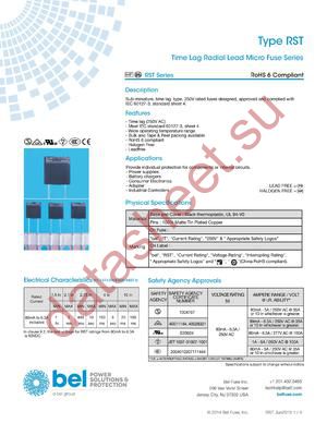 RST 200-BULK datasheet  