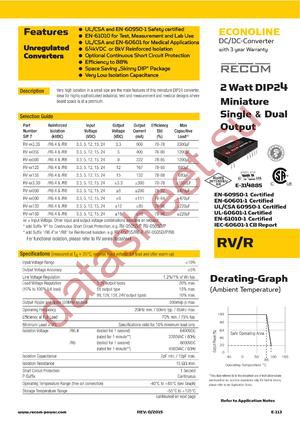 RV-1512D/R6.4 datasheet  