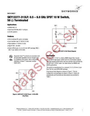 SKY13377-313LF-EVB datasheet  