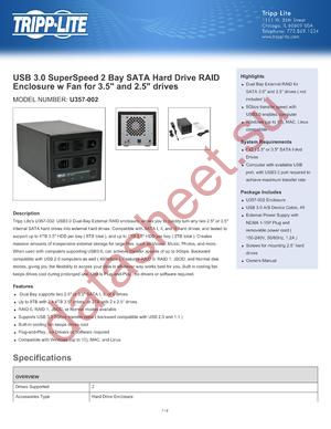 U357-002 datasheet  