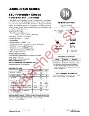 SZUESD5.0DT5G datasheet  