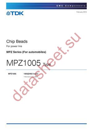 MPZ1005S121CTD25 datasheet  