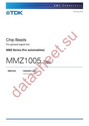 MMZ1005Y102CTD25 datasheet  