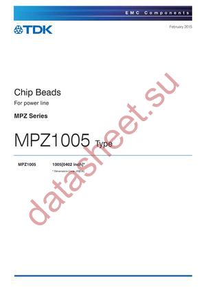 MPZ1005S121CT000 datasheet  