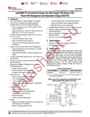 BQ24296MRGER datasheet  