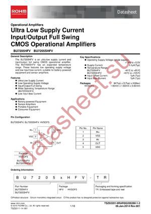 BU7205HFV-TR datasheet  