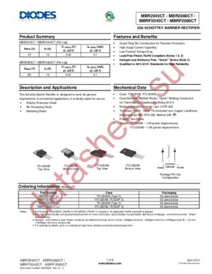 MBR2045CT-LJ datasheet  