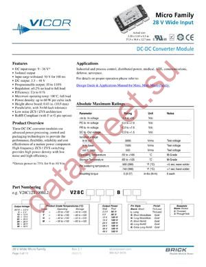 V28C36C100BL datasheet  