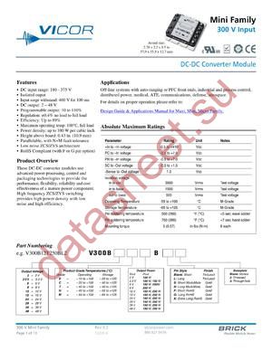 V300B48C250BL3 datasheet  
