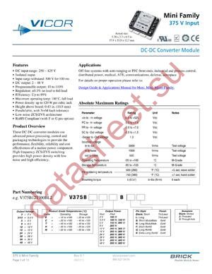 V375B2C100BG2 datasheet  
