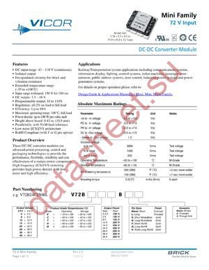 V72B12C250BN3 datasheet  