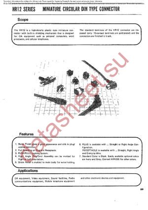 HR12-SC-TP datasheet  