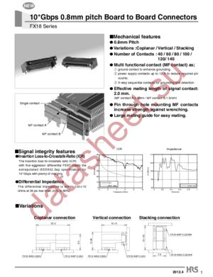 FX18-140PS-0.8H15 datasheet  