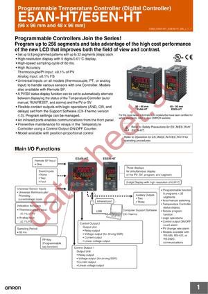 E5EN-HTPRR2BMD-500 AC/DC24 datasheet  