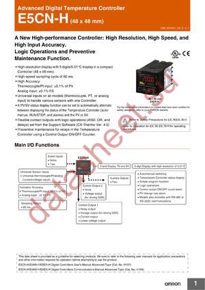 E5CN-HC2MD-500 AC/DC24 datasheet  