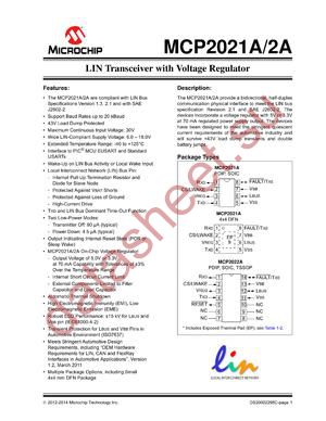 MCP2022A-330E/ST datasheet  