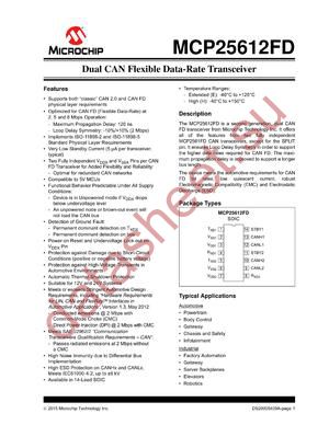 MCP25612FD-E/SL datasheet  