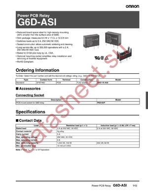 G6D-1A-ASIDC21 datasheet  