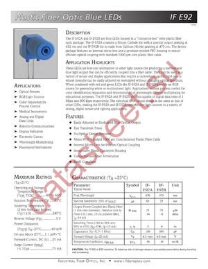 IF-E92A datasheet  