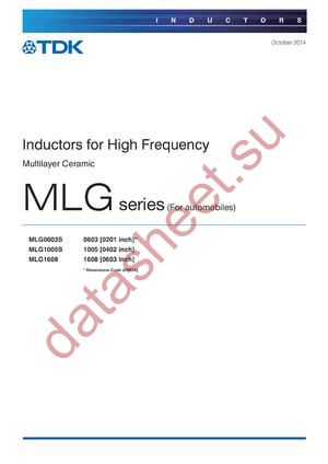 MLG1005SR36JTD25 datasheet  