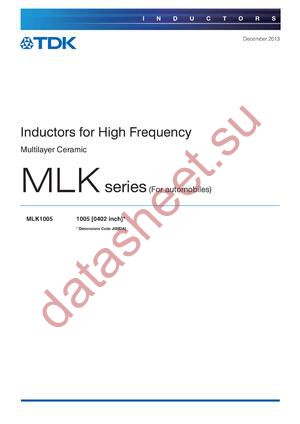 MLK1005S1N2STD25 datasheet  