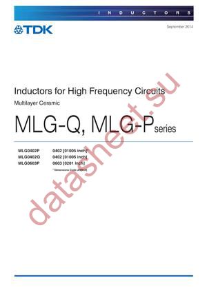 MLG0603P-1-KIT datasheet  