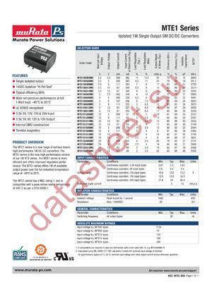 MTE1S0509MC datasheet  