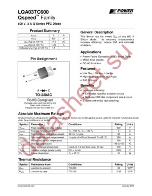 LQA03TC600 datasheet  