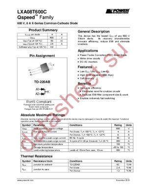 LXA08T600C datasheet  