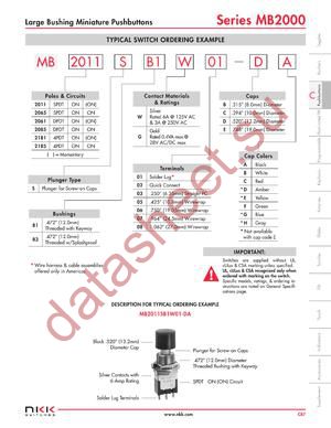 MB2185SB1W01-6C-A datasheet  