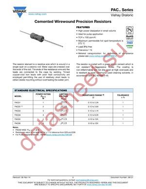 PAC100102501FA1FTF datasheet  