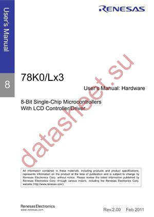 UPD78F0451GA-HAB-AX datasheet  