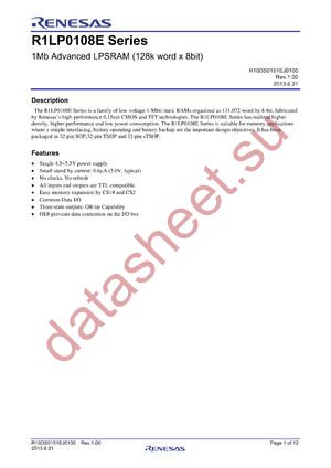 R1LP0108ESP-7SI#BD datasheet  