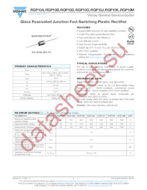 RGP10A-M3/73 datasheet  