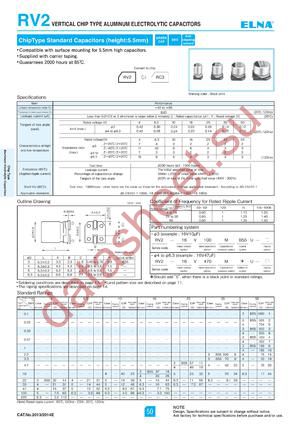 RV2-35V220MU-R datasheet  