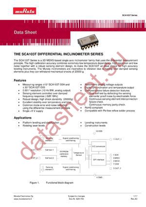 SCA103T-D04-6 datasheet  