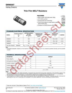 SMM02070C4300FBP00 datasheet  