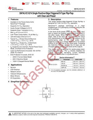 SN74LVC1G74DCURG4 datasheet  